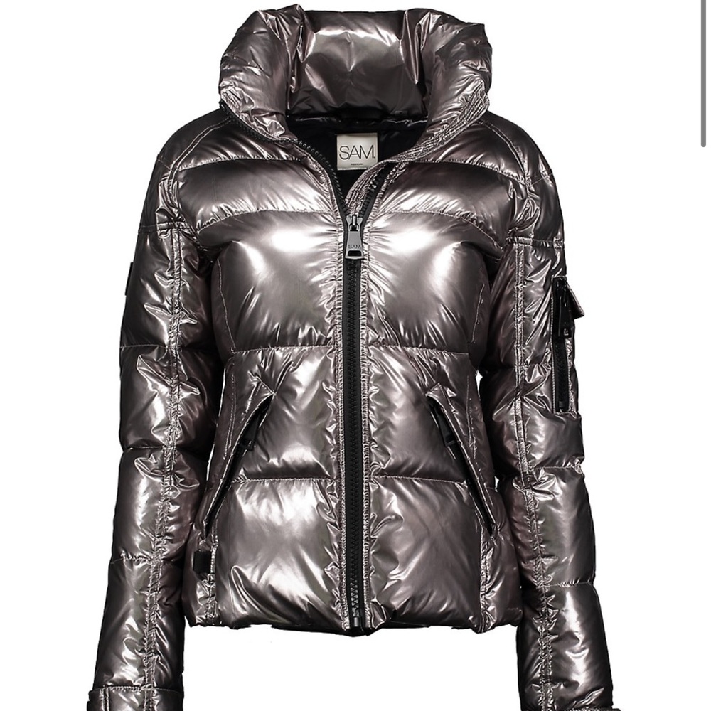 Gunmetal SAM Down Puffer Jacket